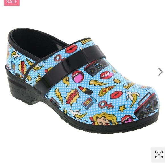 Bjork andie pop art leather clogs - Picture 3 of 14